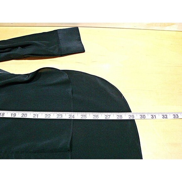 BCBGMaxazria Womens Silk Black Long Sleeve High Low Blouse Shirt Top Sz XXS NWT - Picture 11 of 12